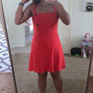 mini red dress